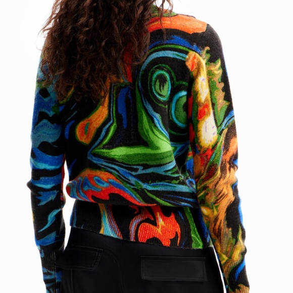 DESIGUAL PSYQUE MARBLED FINE-KNIT BY M.CHRISTIAN LACROIX - Picture 2 of 5